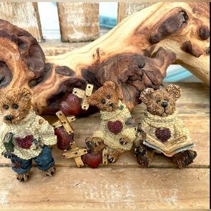 Boyds Bears Folklore Bears Pins Set Of 3
